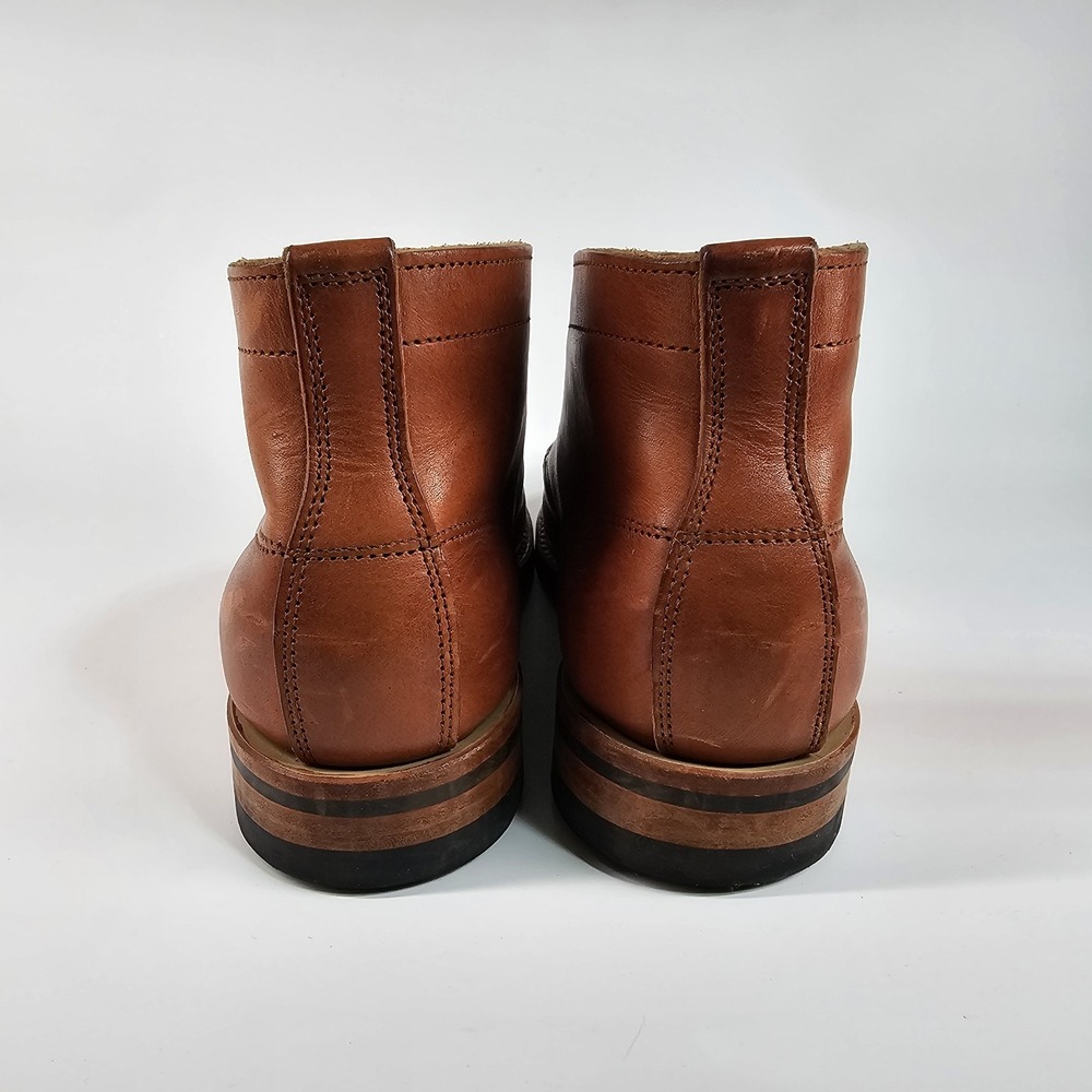 Truman Boot Co Service Work Boots Mens Size 6 USA Chukka Dainite Lug Sole Tan - Picture 12 of 16